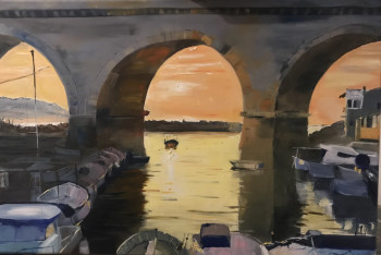 Zeitgenössisches Werk mit dem Titel « Vallon des Auffes », Erstellt von GOUNDA