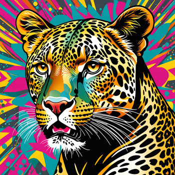 leopard pop art Auf der ARTactif-Website