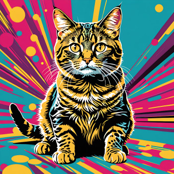 chat pop art Auf der ARTactif-Website