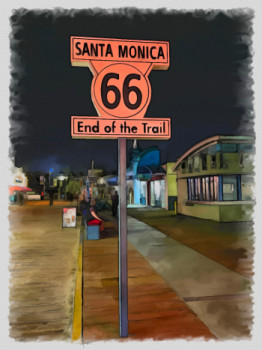 santa Monica LA road66 Auf der ARTactif-Website