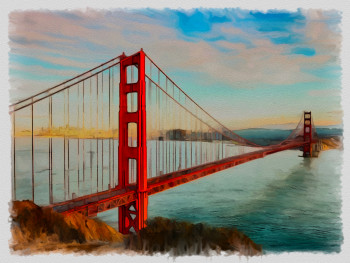 golden gate san Fransisco Auf der ARTactif-Website