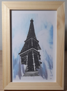 Zeitgenössisches Werk mit dem Titel « Tour Eiffel 2 », Erstellt von CRéAWILL