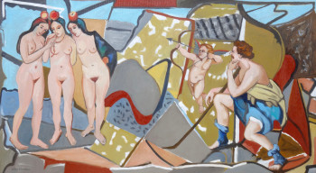 Zeitgenössisches Werk mit dem Titel « Le jugement de Pâris », Erstellt von GILLES CHAMBON