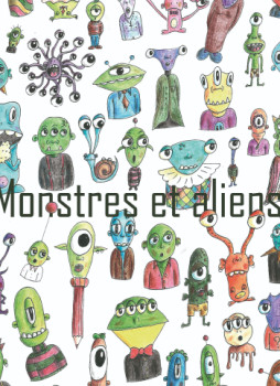 Zeitgenössisches Werk mit dem Titel « Monstres et Aliens », Erstellt von ALIéNOR MATON