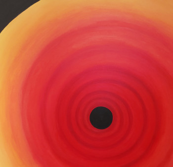 Zeitgenössisches Werk mit dem Titel « Black hole n°10, a dante's inferno for many stars », Erstellt von DOMINIQUE BRUNET