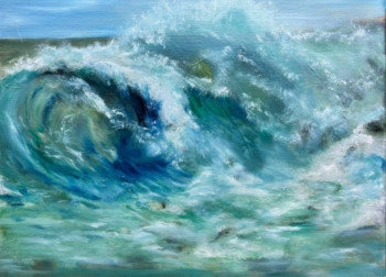 Zeitgenössisches Werk mit dem Titel « La vague », Erstellt von NATH BRINON