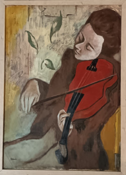 Zeitgenössisches Werk mit dem Titel « Violonist », Erstellt von FRIDA NARIN