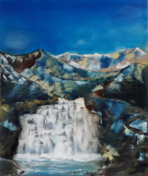 Zeitgenössisches Werk mit dem Titel « Cascade bleue », Erstellt von JEAN NOELMARTIN