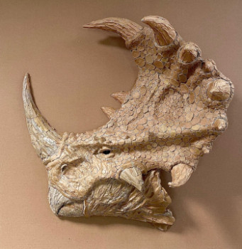 Zeitgenössisches Werk mit dem Titel « Pachyrhinosaurus », Erstellt von ANTHONY HERCOUET