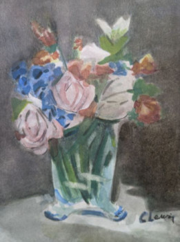 Zeitgenössisches Werk mit dem Titel « Petit bouquet champêtre », Erstellt von CLAIRE LEWIS