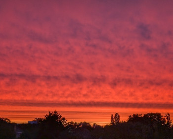 Zeitgenössisches Werk mit dem Titel « Der Himmel brennt », Erstellt von G.K.