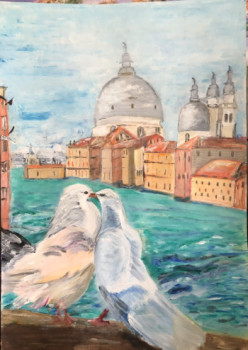 Zeitgenössisches Werk mit dem Titel « Venice, le grand canal », Erstellt von DANA M