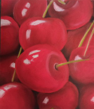 Zeitgenössisches Werk mit dem Titel « Les cerises », Erstellt von GAëLLE DELIGNIERES