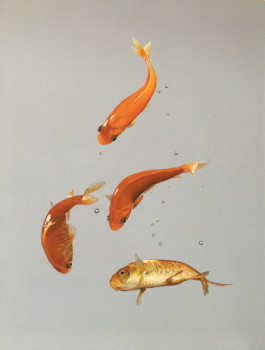 Zeitgenössisches Werk mit dem Titel « Ballet des poissons », Erstellt von MARIE SABINE SEYER