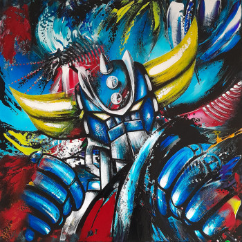 Zeitgenössisches Werk mit dem Titel « Super Grendizer », Erstellt von ESTELLE BARBET