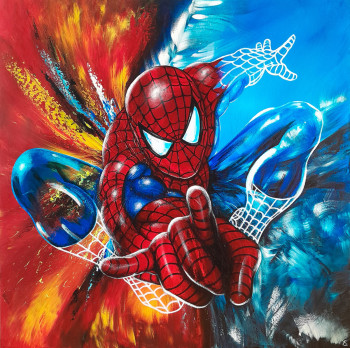 Zeitgenössisches Werk mit dem Titel « Stunning Spiderman », Erstellt von ESTELLE BARBET