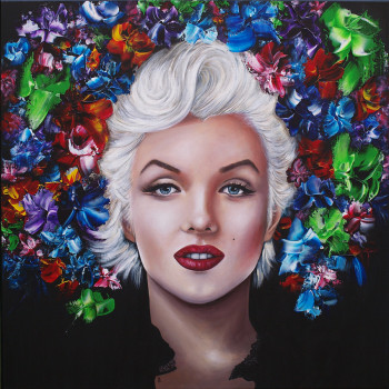 Zeitgenössisches Werk mit dem Titel « Marilyn forever », Erstellt von ESTELLE BARBET