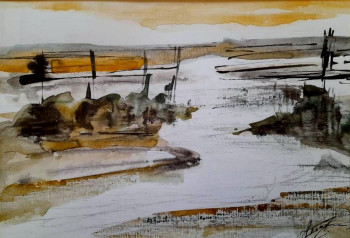 Zeitgenössisches Werk mit dem Titel « La Baie de SOMME », Erstellt von LOUIS LERAY