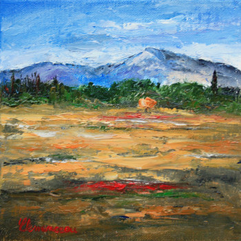 Zeitgenössisches Werk mit dem Titel « L'amandier dans les Alpilles », Erstellt von JEAN-FRANçOIS CLEMENCEAU