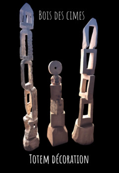 Zeitgenössisches Werk mit dem Titel « Totem », Erstellt von BOIS DES CIMES