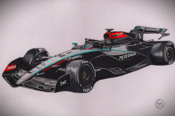 Mercedes AMG F1 W15 Auf der ARTactif-Website