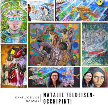 Zeitgenössisches Werk mit dem Titel « "Dans l'œil de Natalie" Feldeisen Occhipinti », Erstellt von DANS L'OEIL DE NATALIE