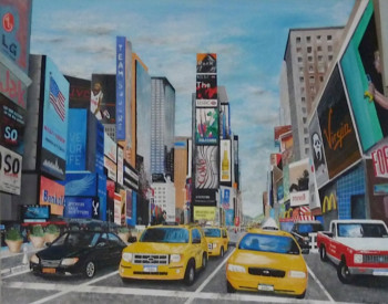 Zeitgenössisches Werk mit dem Titel « Time Square », Erstellt von MICHEL CROZE