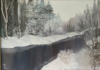 Zeitgenössisches Werk mit dem Titel « Hiver », Erstellt von TATIANA LASHCHENKOVA