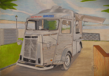 Citroën H en bord de mer. Auf der ARTactif-Website