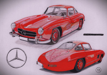 Mercedes 300 SL Flügeltürer Auf der ARTactif-Website