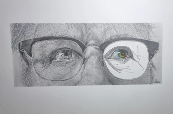 Zeitgenössisches Werk mit dem Titel « Mes yeux vers l'avenir », Erstellt von DNOPRE