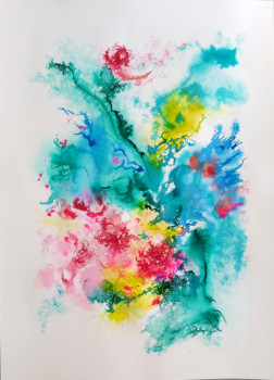 Zeitgenössisches Werk mit dem Titel « Jardin d'été # 15 », Erstellt von HéLèNE ZENATTI