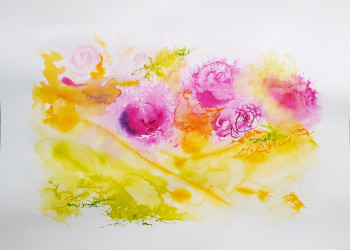 Zeitgenössisches Werk mit dem Titel « Jardin d'été # 16 », Erstellt von HéLèNE ZENATTI