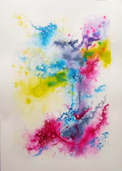 Zeitgenössisches Werk mit dem Titel « Jardin d'été # 12 », Erstellt von HéLèNE ZENATTI