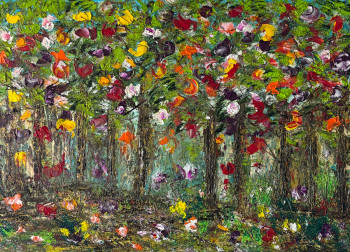 Zeitgenössisches Werk mit dem Titel « Éclats d’un Sous-bois Enchanté », Erstellt von FAB’M-