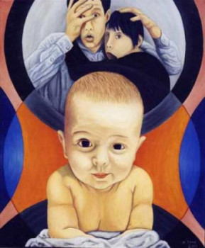 Zeitgenössisches Werk mit dem Titel « Bébé contemporain », Erstellt von HECTOR TORO ART