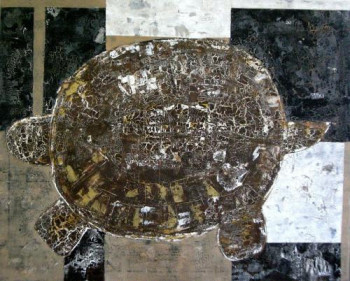 Zeitgenössisches Werk mit dem Titel « Tortue », Erstellt von SAM