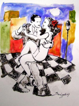 Zeitgenössisches Werk mit dem Titel « TANGO MAS », Erstellt von SARANGELLO