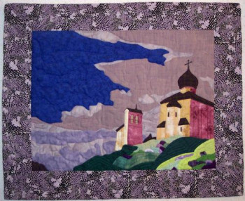 Zeitgenössisches Werk mit dem Titel « D'après Nicolaï Roerich - Le Temple », Erstellt von LYPDART