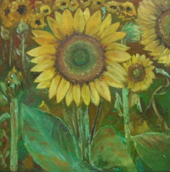 Zeitgenössisches Werk mit dem Titel « Tournesols », Erstellt von DAN.LECLERCQ