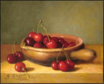 Zeitgenössisches Werk mit dem Titel « cerises », Erstellt von GUERINO ANGELI