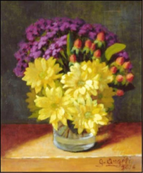 Zeitgenössisches Werk mit dem Titel « petit bouquet », Erstellt von GUERINO ANGELI