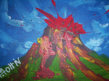 Zeitgenössisches Werk mit dem Titel « Le volcan », Erstellt von ARTHUR MOTTIN