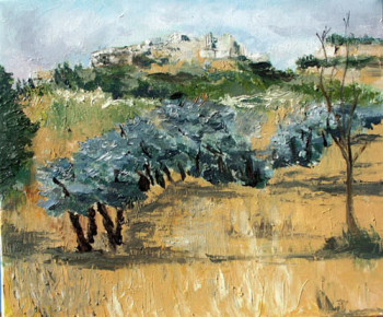 Zeitgenössisches Werk mit dem Titel « Les Baux de Provence », Erstellt von GEORGES PESTOURIE