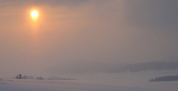 Zeitgenössisches Werk mit dem Titel « Soir d'hiver », Erstellt von JEAN-BERNARD VUILLE