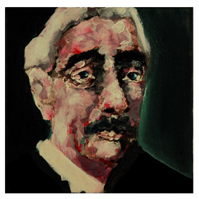 Zeitgenössisches Werk mit dem Titel « Portrait de Paul Valéry », Erstellt von KAREN THOMAS