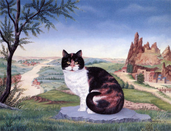 Zeitgenössisches Werk mit dem Titel « Le chat d'Helmont », Erstellt von BERNARD VERCRUYCE