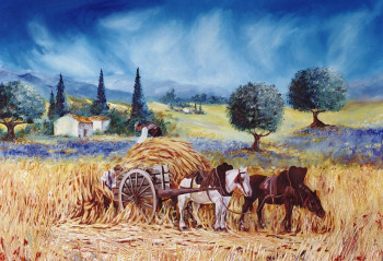 Zeitgenössisches Werk mit dem Titel « PROVENCE », Erstellt von SHIREL.S