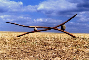 Zeitgenössisches Werk mit dem Titel « Banc casse cailloux », Erstellt von MICHEL LECLERCQ