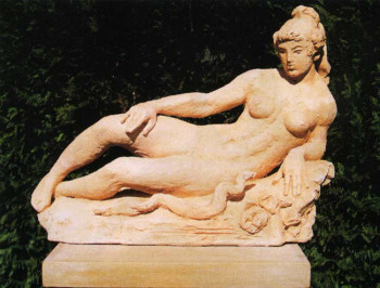 Zeitgenössisches Werk mit dem Titel « Eve au serpent », Erstellt von PASCALE KOROSEC